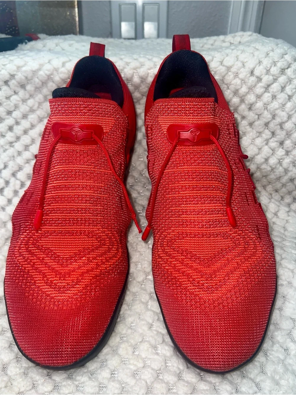 Nike Kobe A.D. NXT Lace Up Low Top Basketball Sneakers Red Black 882049-600